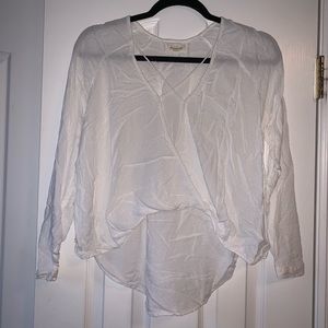 Silence + Noise high-low blouse